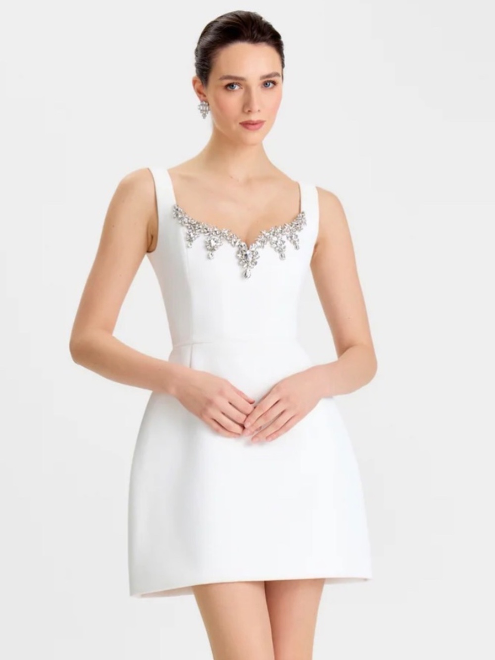 Nadine Merabi Blair White Minidress